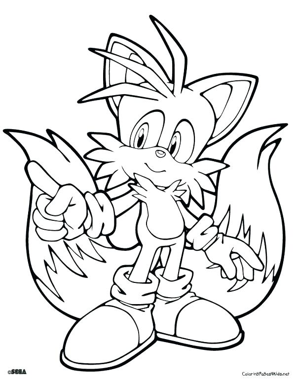 super tails coloring pages