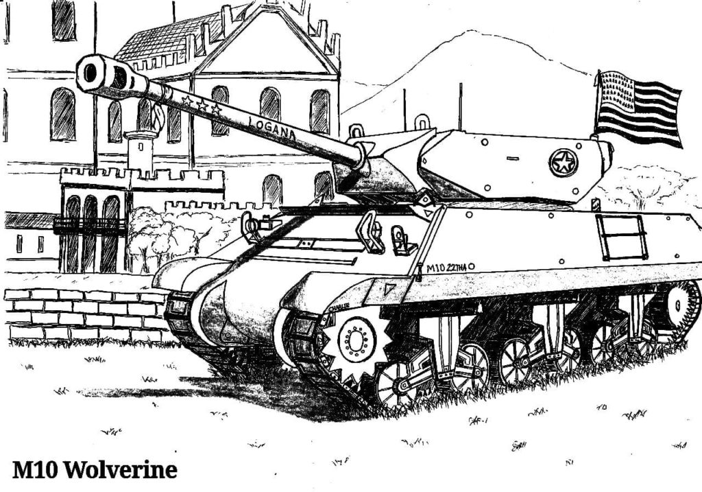 dessin a colorier world of tank