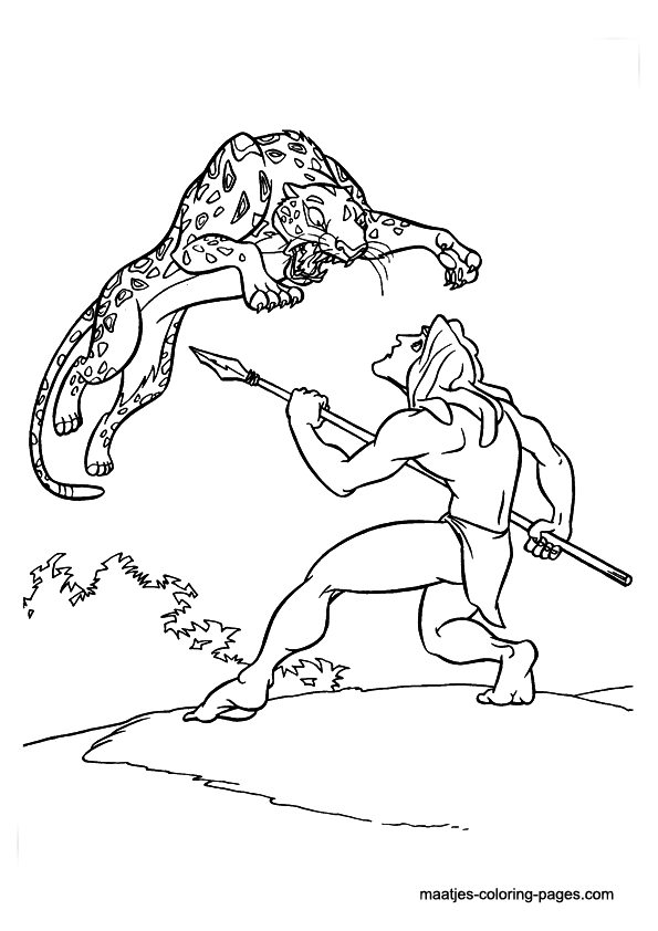 tarzan coloring page