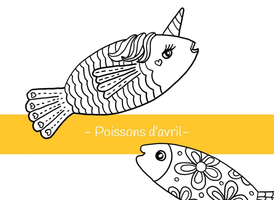 coloriage poisson avril tfou