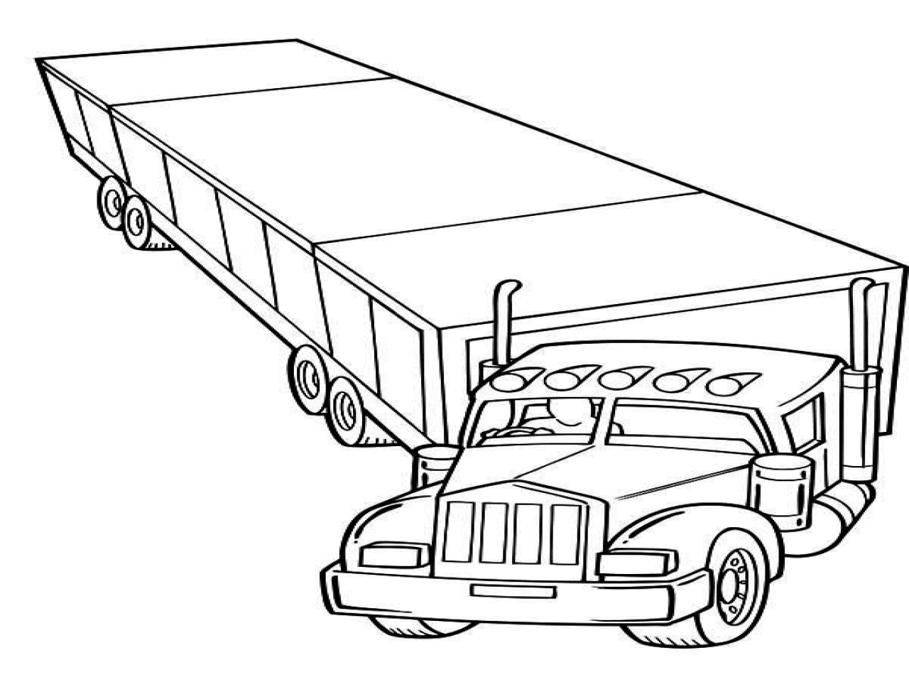 trailer coloring pages