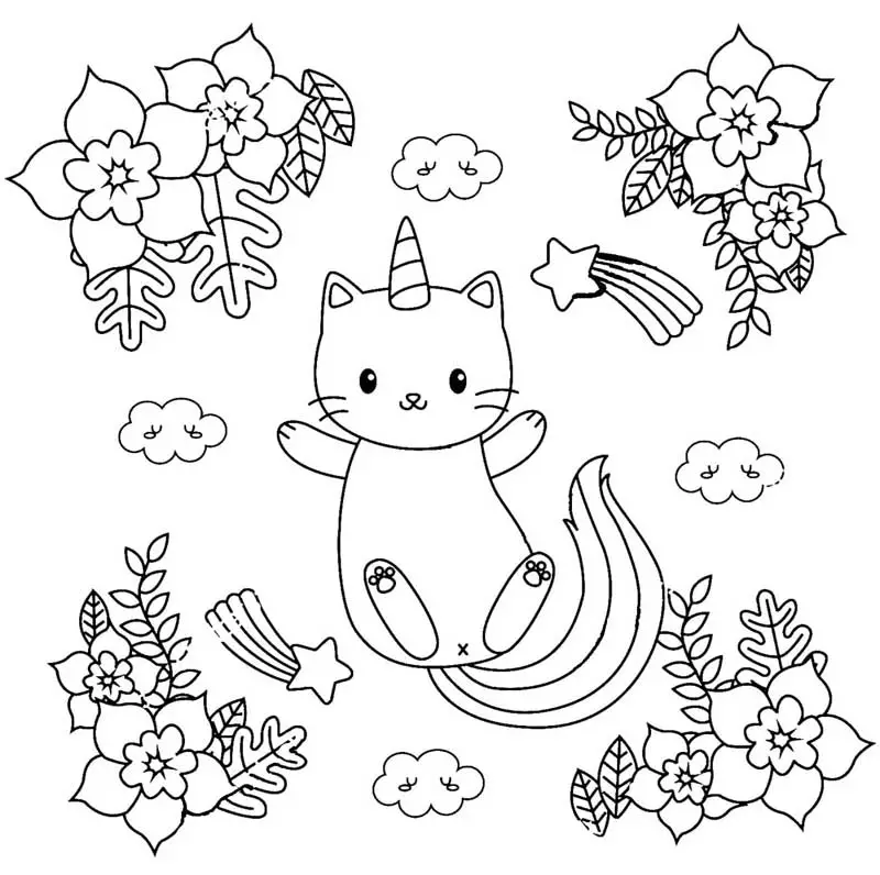 unicorn thanksgiving coloring pages