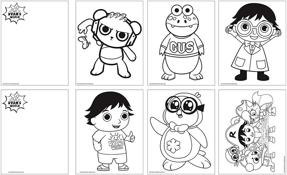 ryan 039 s world coloring pages to print