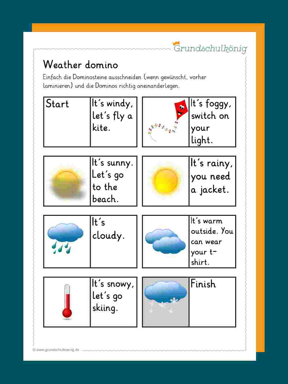 wetter grundschule arbeitsblatter