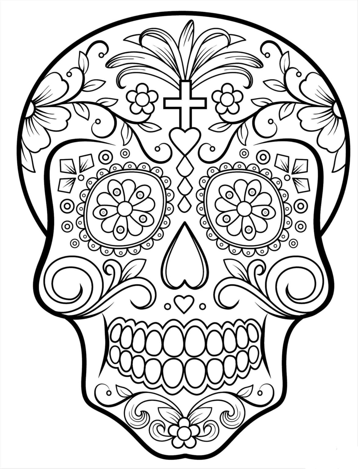 Dia De Los Muertos Coloring Pages. 100 Free Images