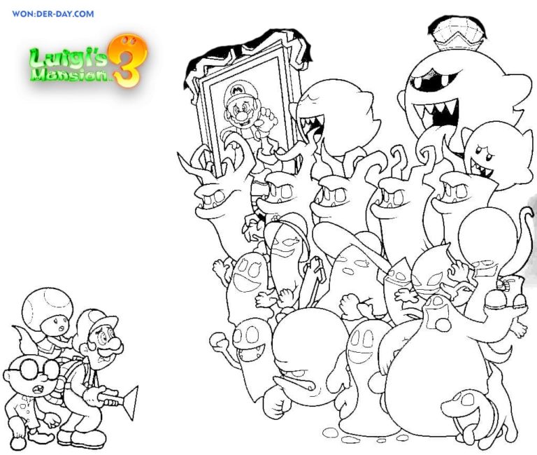 dessin a imprimer luigi mansion 2