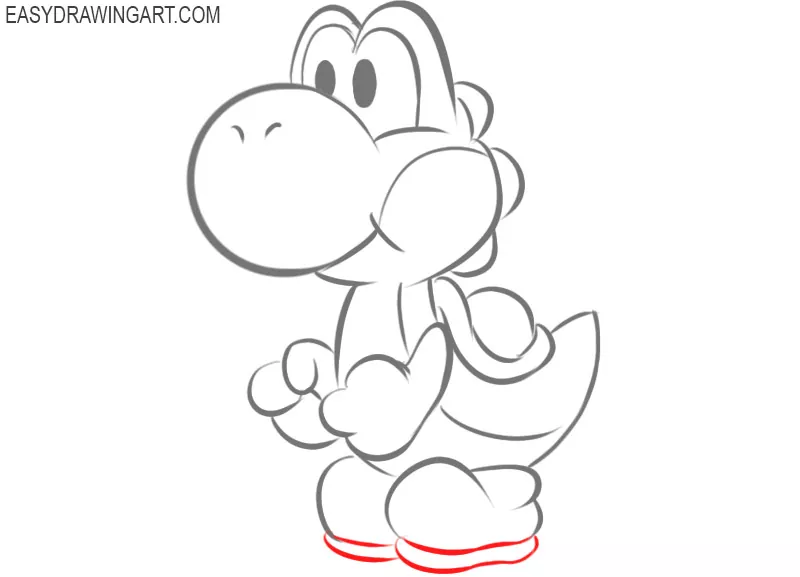 dessin de yoshi facile