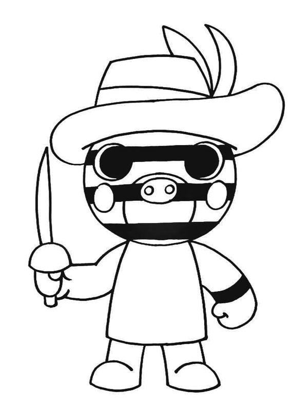 piggy coloring pages roblox