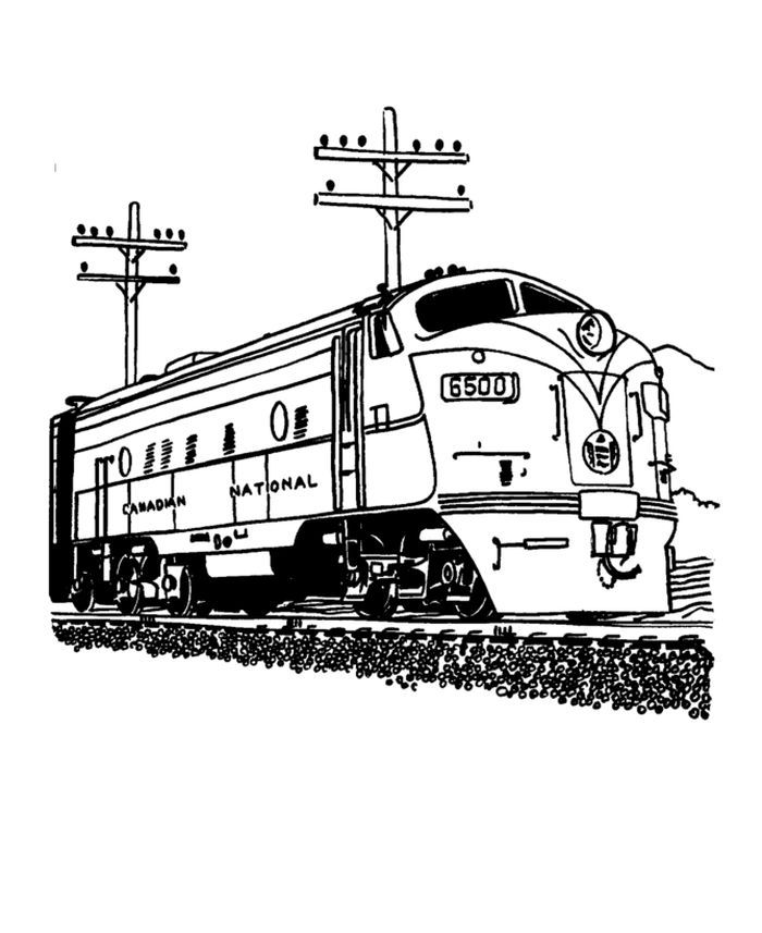 amtrak coloring pages