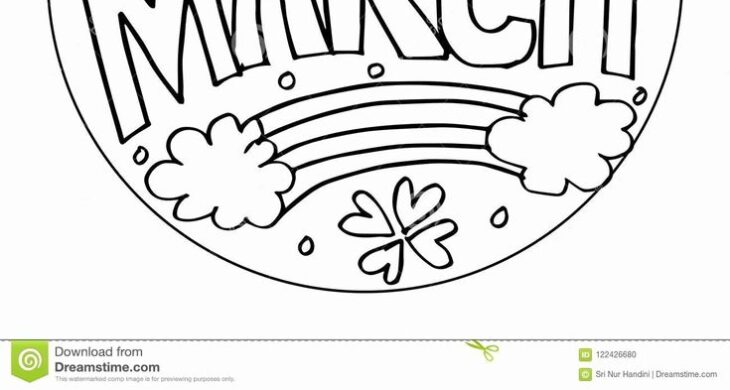 Printable March Coloring Pages Free Printable March Coloring Pages