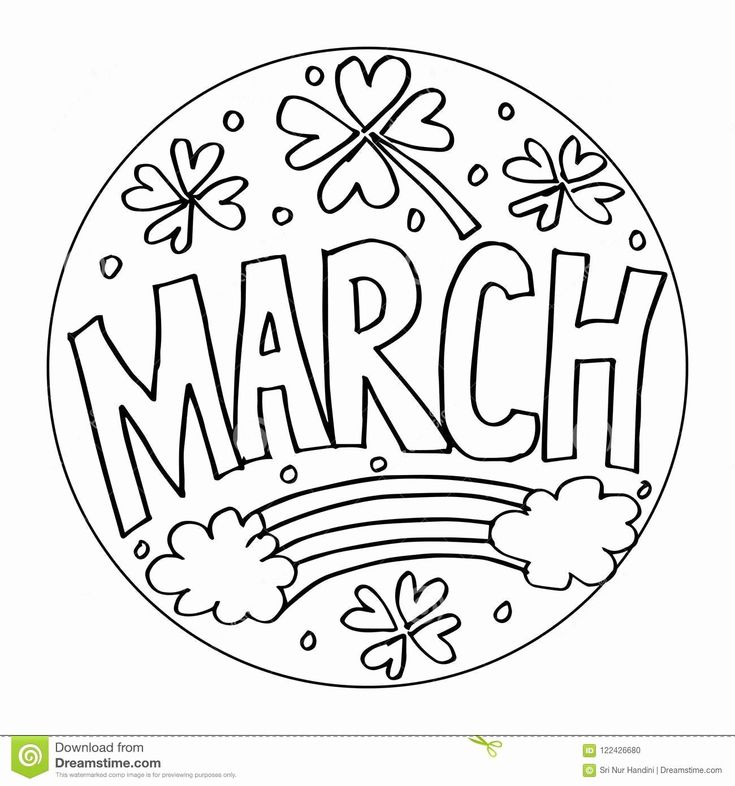 printable march coloring pages