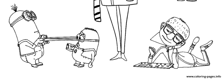 Minion Despicable Me Coloring Pages Ausmalbilder Minions Kevin