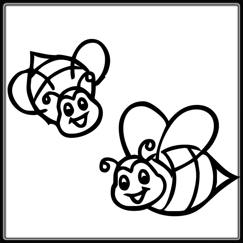 cute bumble bee coloring pages