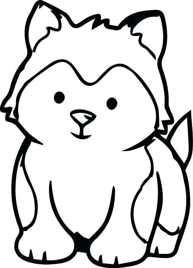 husky puppies coloring pages