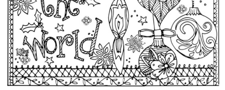 Joy To The World Coloring Page Joy To The World Coloring Pages