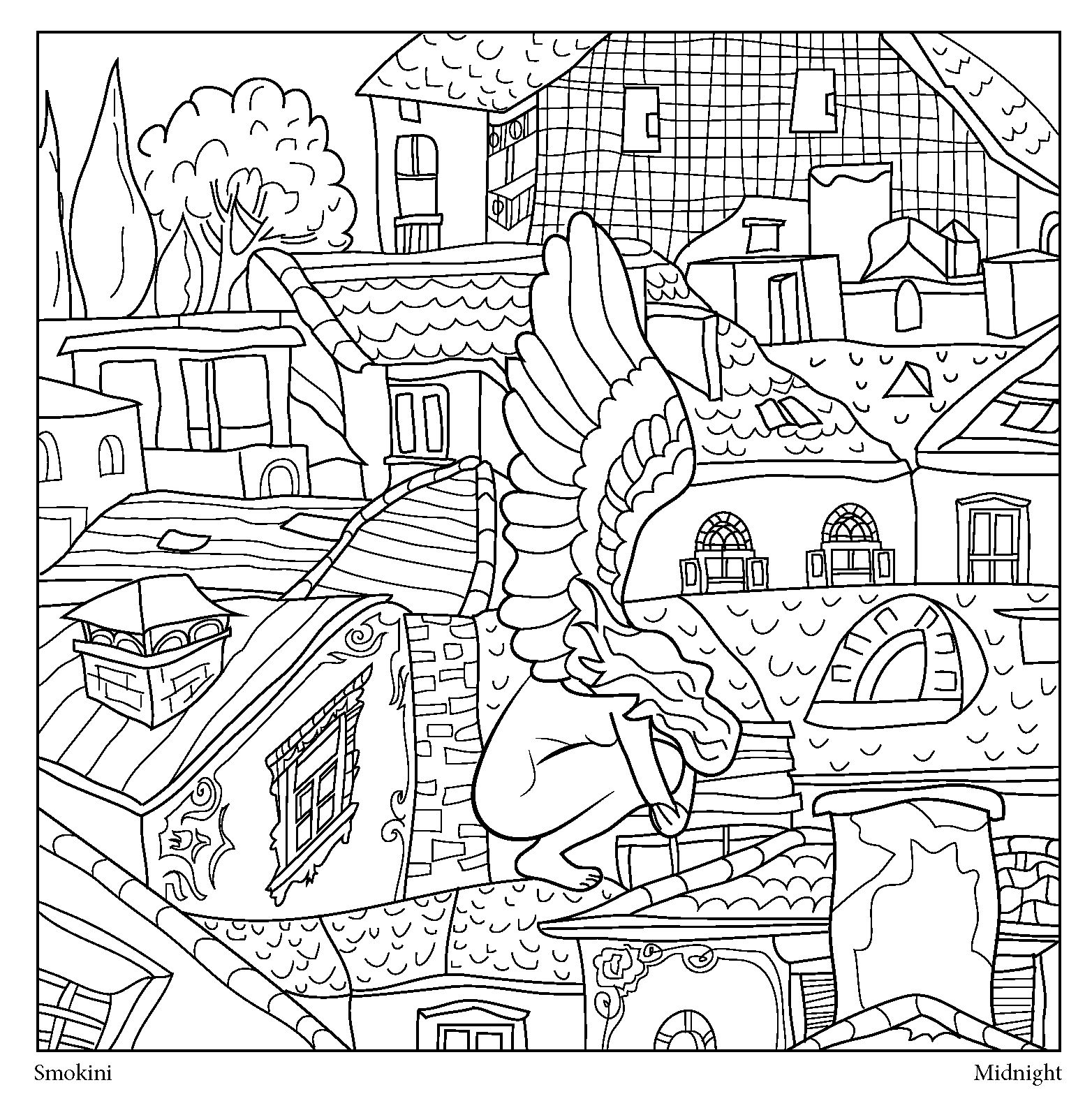 urban coloring pages