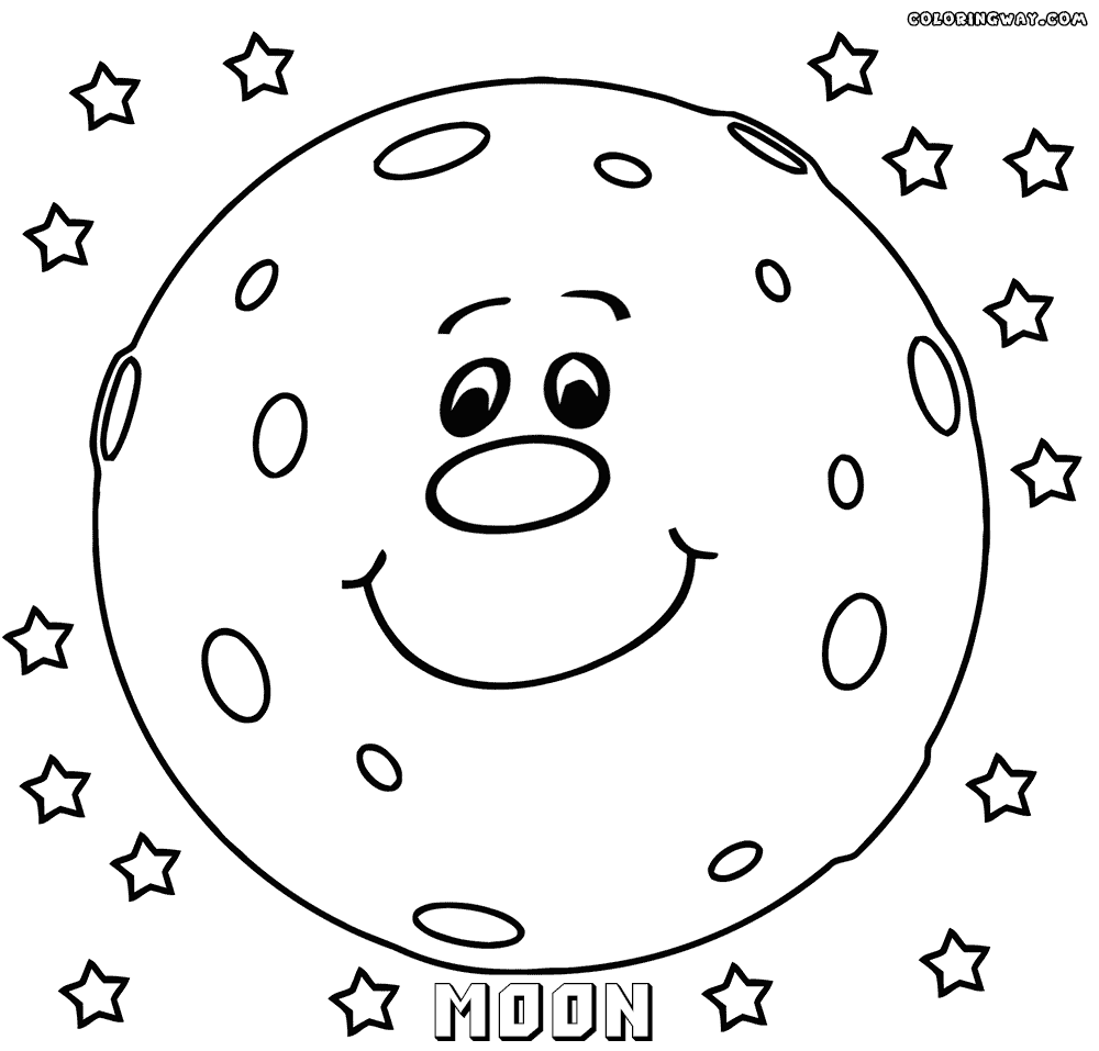 moon coloring pages