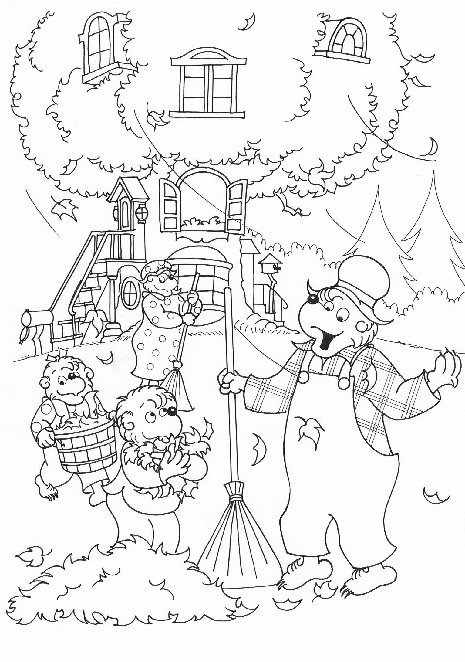 berenstain bears coloring pages free