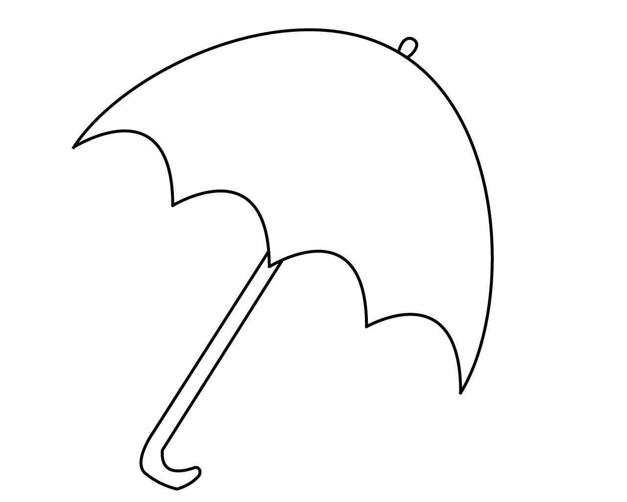 printable umbrella coloring pages