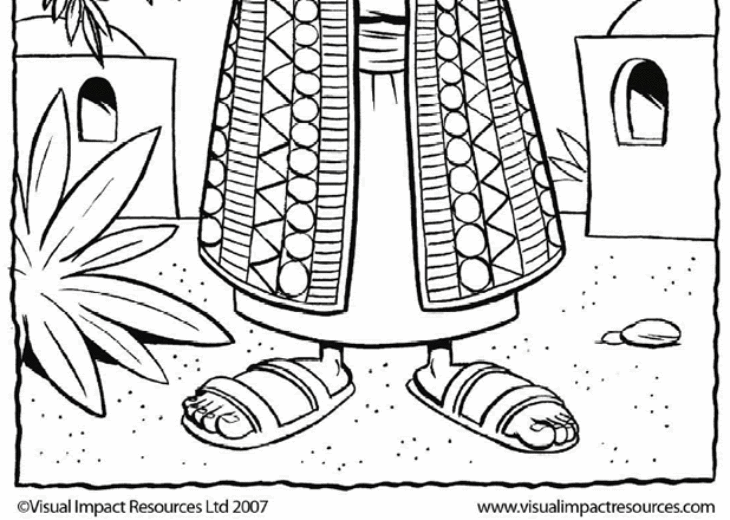 Joseph 039 S Dream Coloring Page Joseph Coloring Pages Dreams Bible School Sunday His Crafts Kids Activities Brothers Jacob Para Coat Story Lessons Colouring Children Slavery