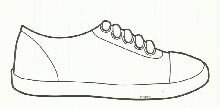 Shoes Coloring Page Kids Sneakers Coloring Page