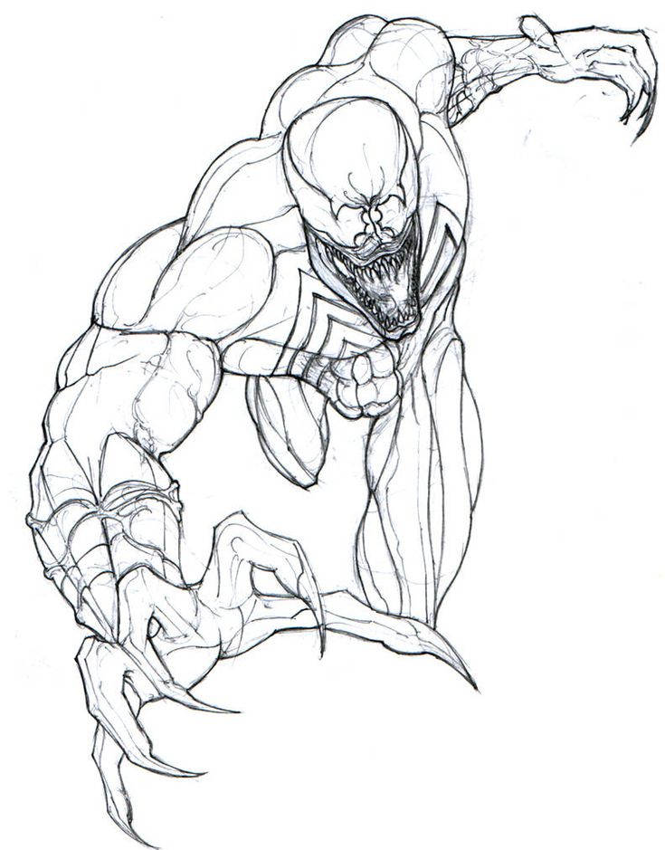 venom movie coloring pages