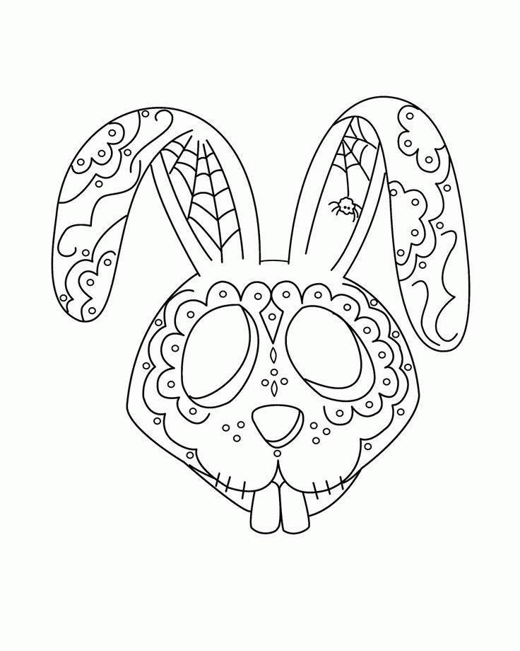 dia de los muertos coloring pages