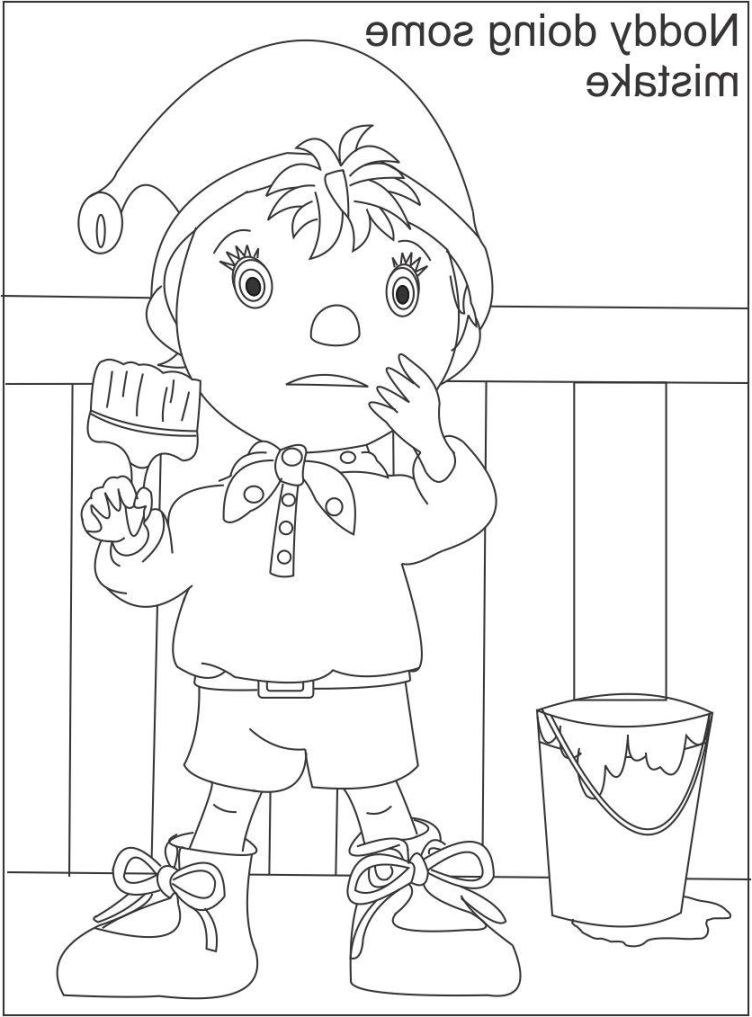 noddy coloring pages