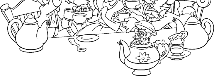 Alice In Wonderland Coloring Pages Printable Man Alice In The Wonderland Coloring Page