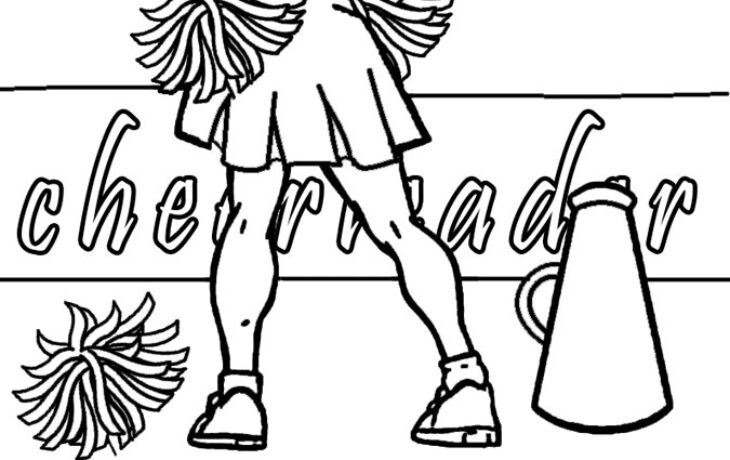 Coloring Pages Cheerleader Cheerleader Coloring Pages