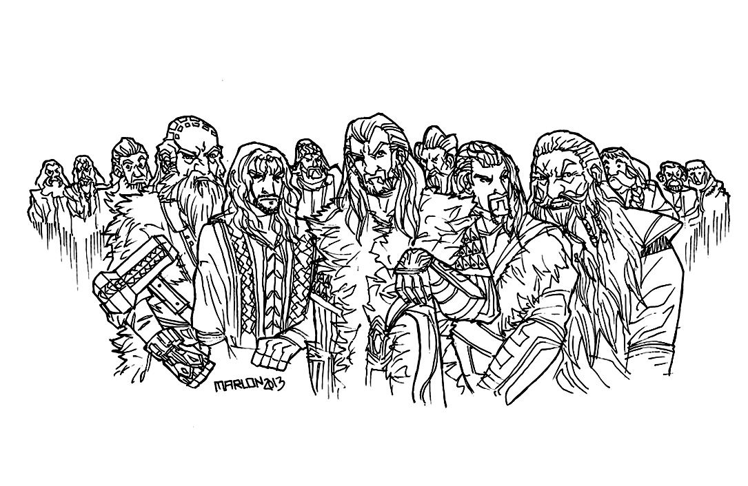 hobbit coloring page