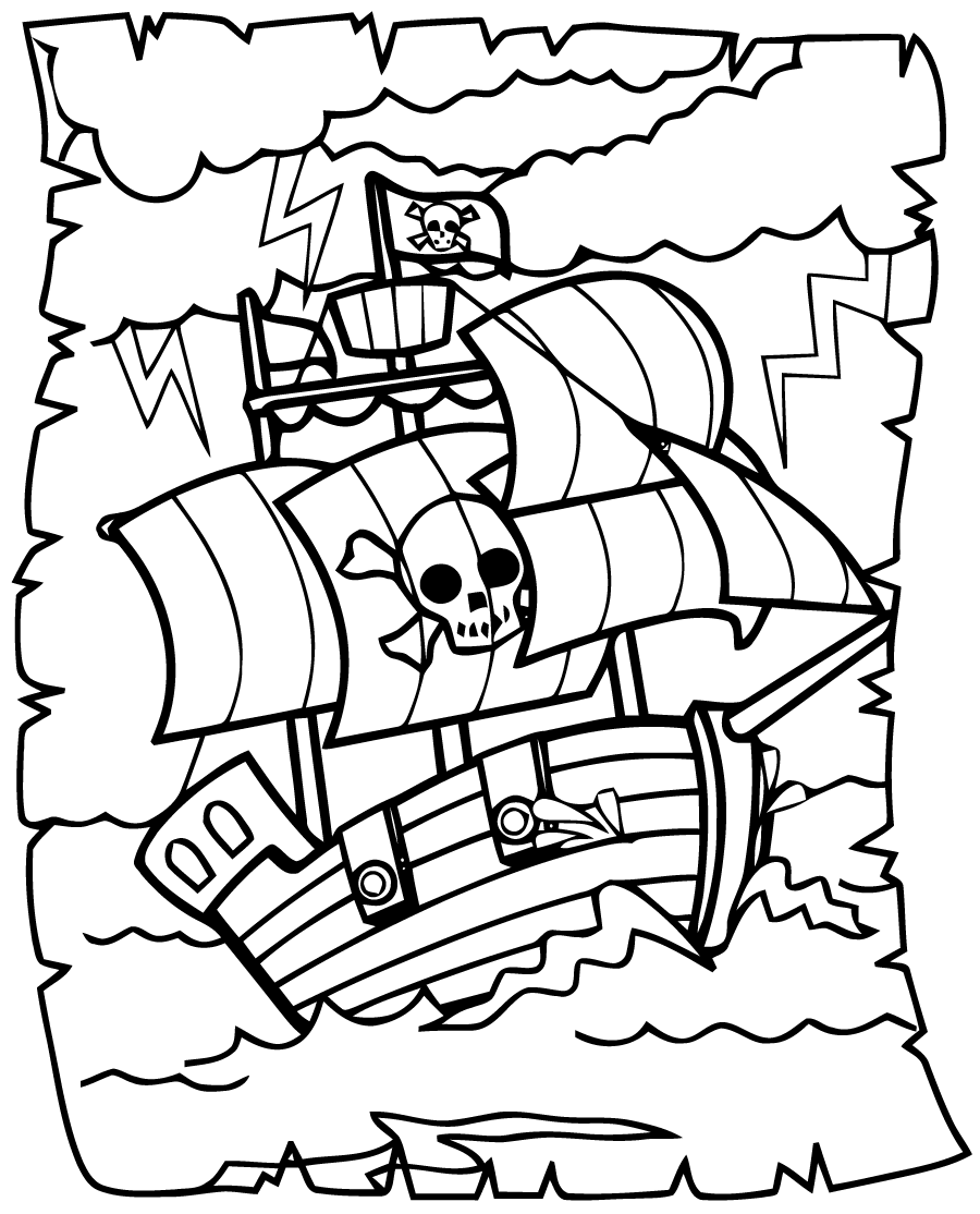 free printable pirate coloring pages