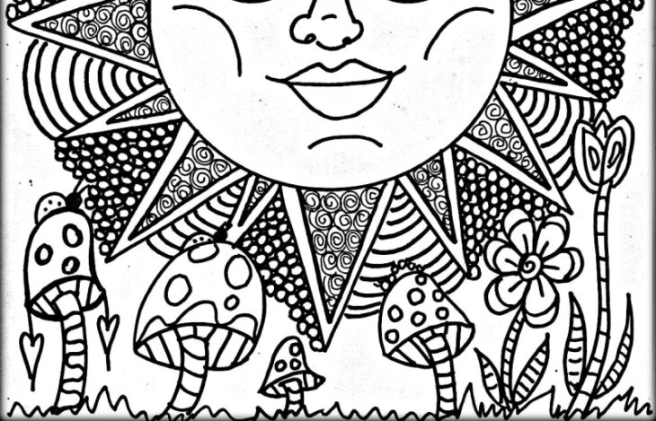 Creepy Trippy Coloring Pages Get This Cool Trippy Coloring Pages For Grown Ups