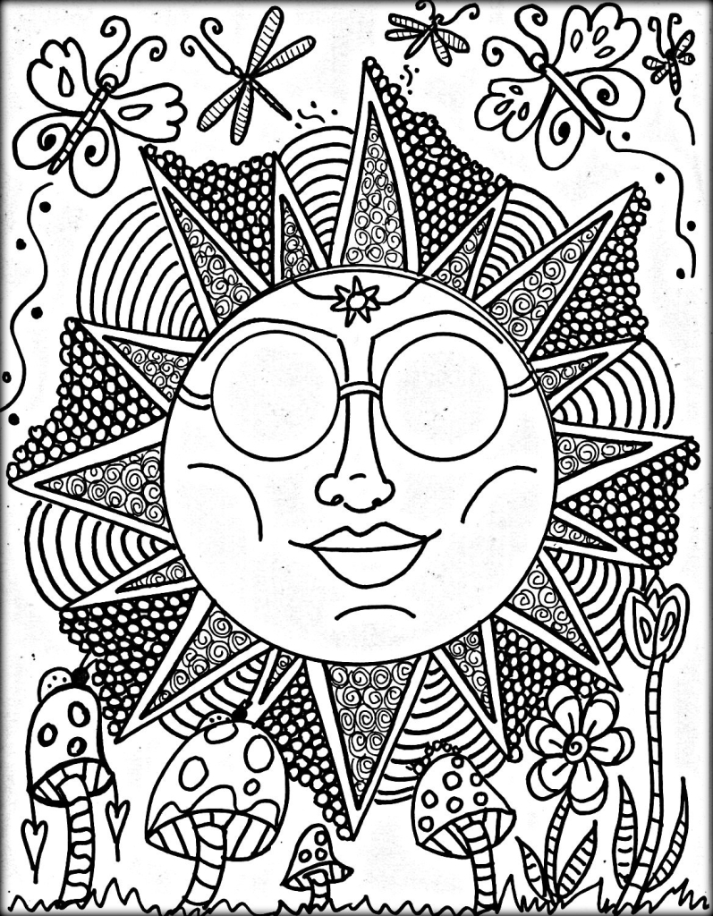 creepy trippy coloring pages