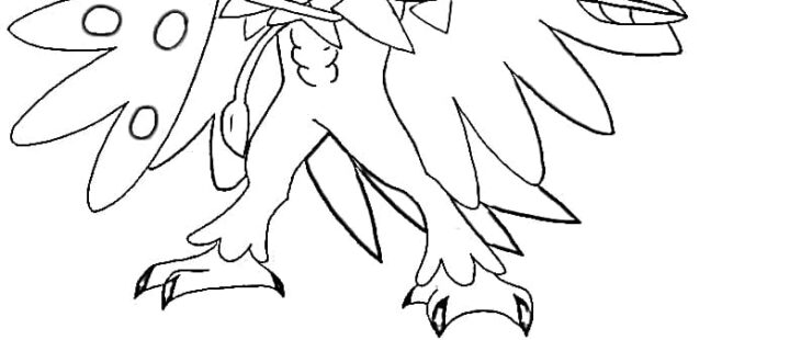 Decidueye Coloring Pages Master How To Draw Alolan Decidueye: A Step-by-step Guide