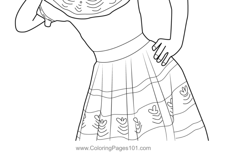 Encanto Coloring Page Pepa Peppa Pig Family Happy Fall Coloring Pages