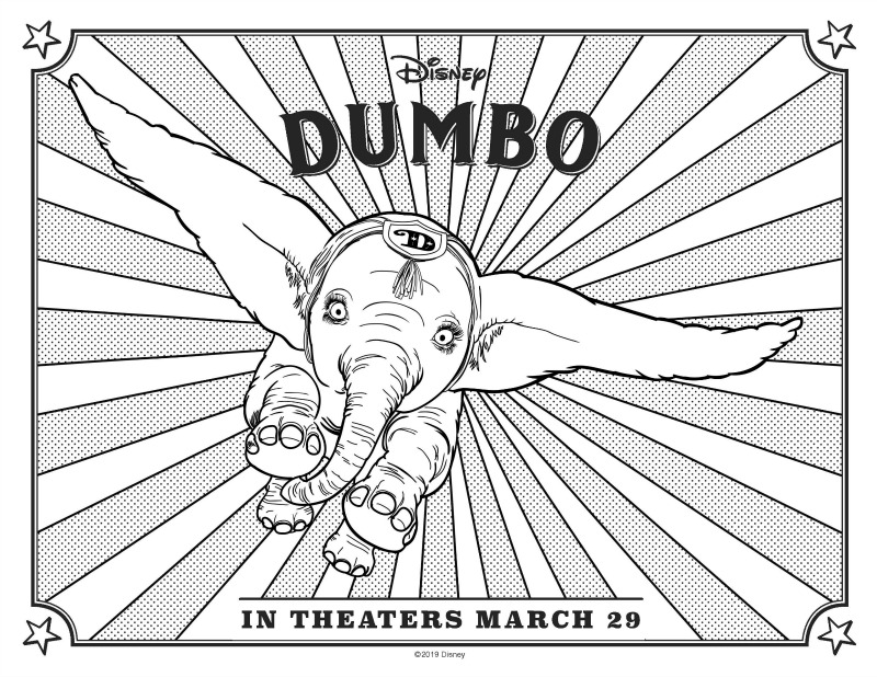 dumbo color pages