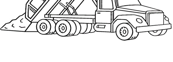 Free Dump Truck Coloring Pages Coloring Dump Truck Pages Printable Construction Lifted Printables Trucks Kids Color Comments Getcolorings Coloringhome Library Clipart Popular Print