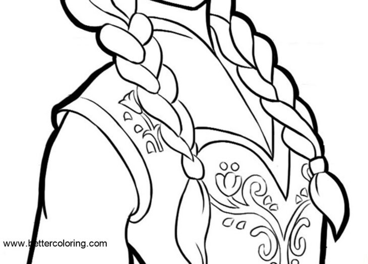 Princess Anna Coloring Page Anna Frozen Coloring Face Pages Template Princess Templates Disney