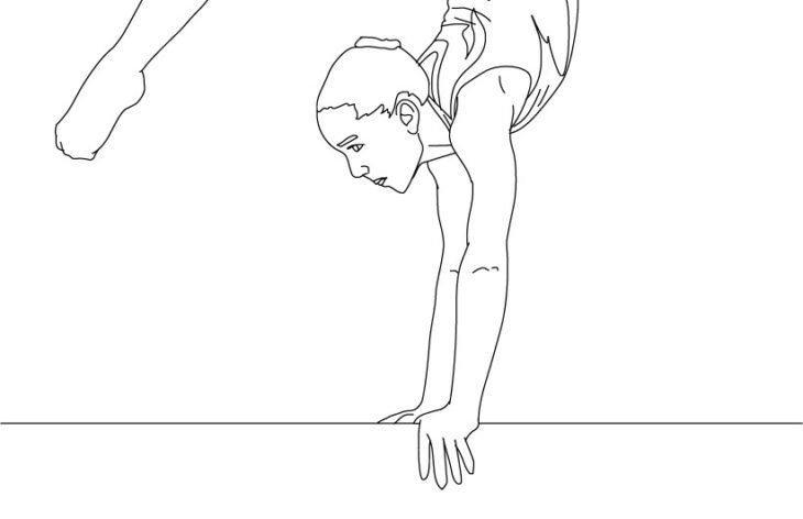 Hard Gymnastics Coloring Pages Gymnastics Coloring Pages