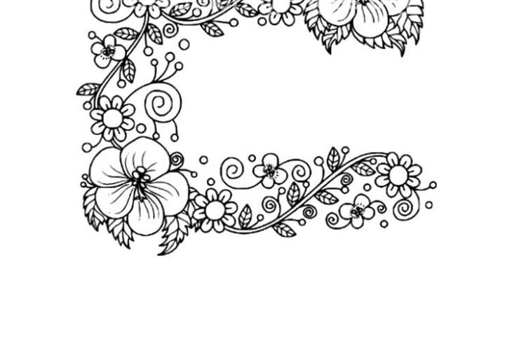 Letter E Coloring Page Letter E Coloring Page