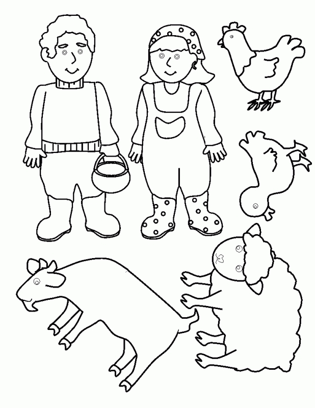 old macdonald coloring pages