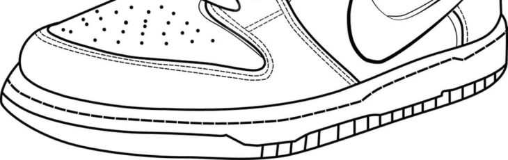 Nike Shoe Coloring Page Nike Shoes Coloring And Sketch Drawing Pages