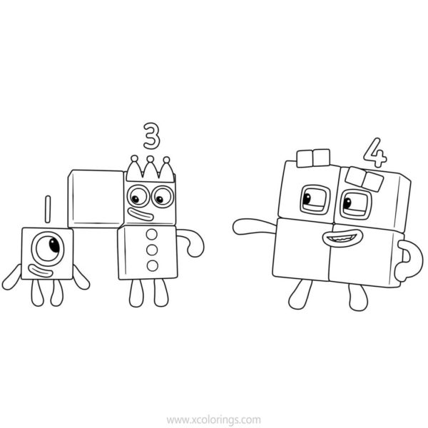 numberblocks coloring pages 1