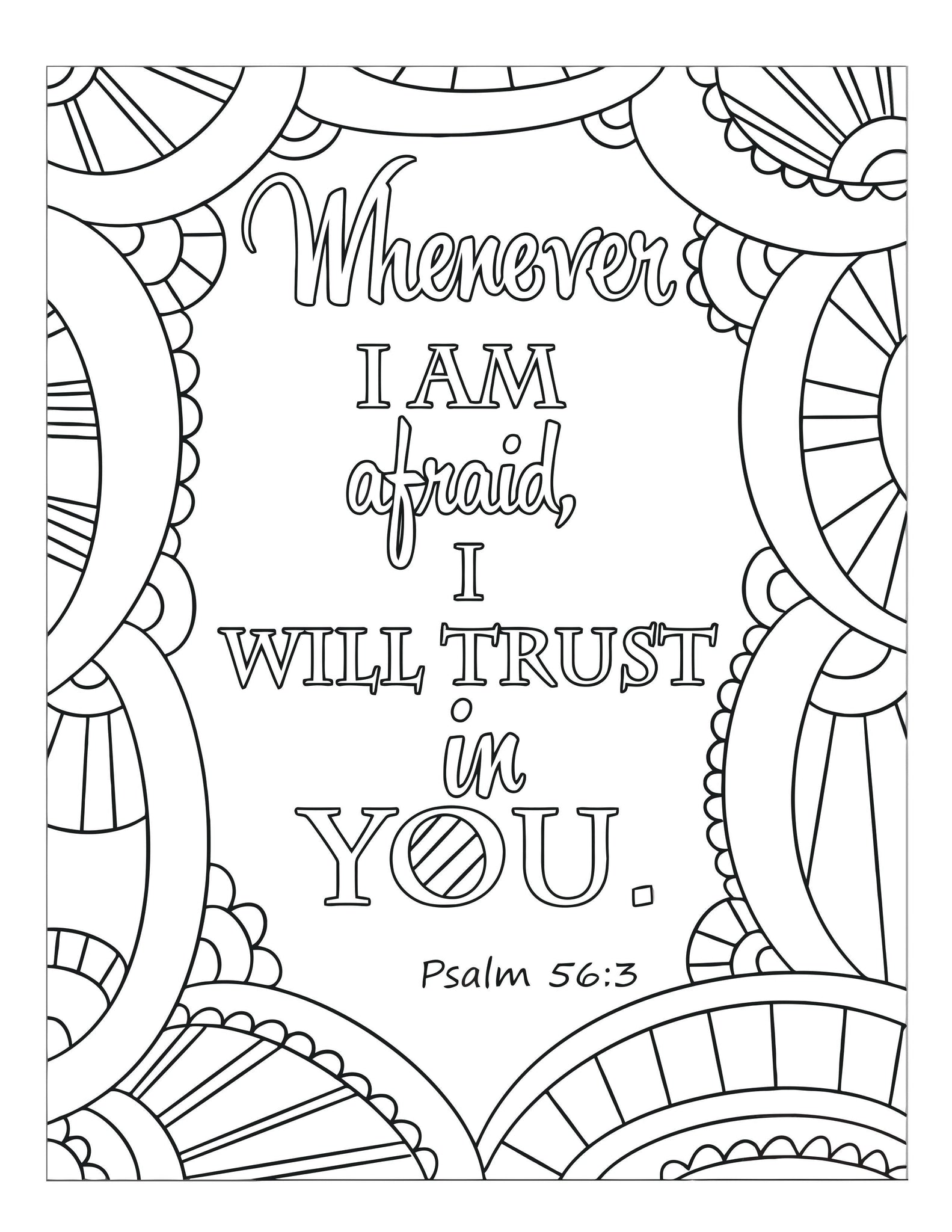 fear not coloring page