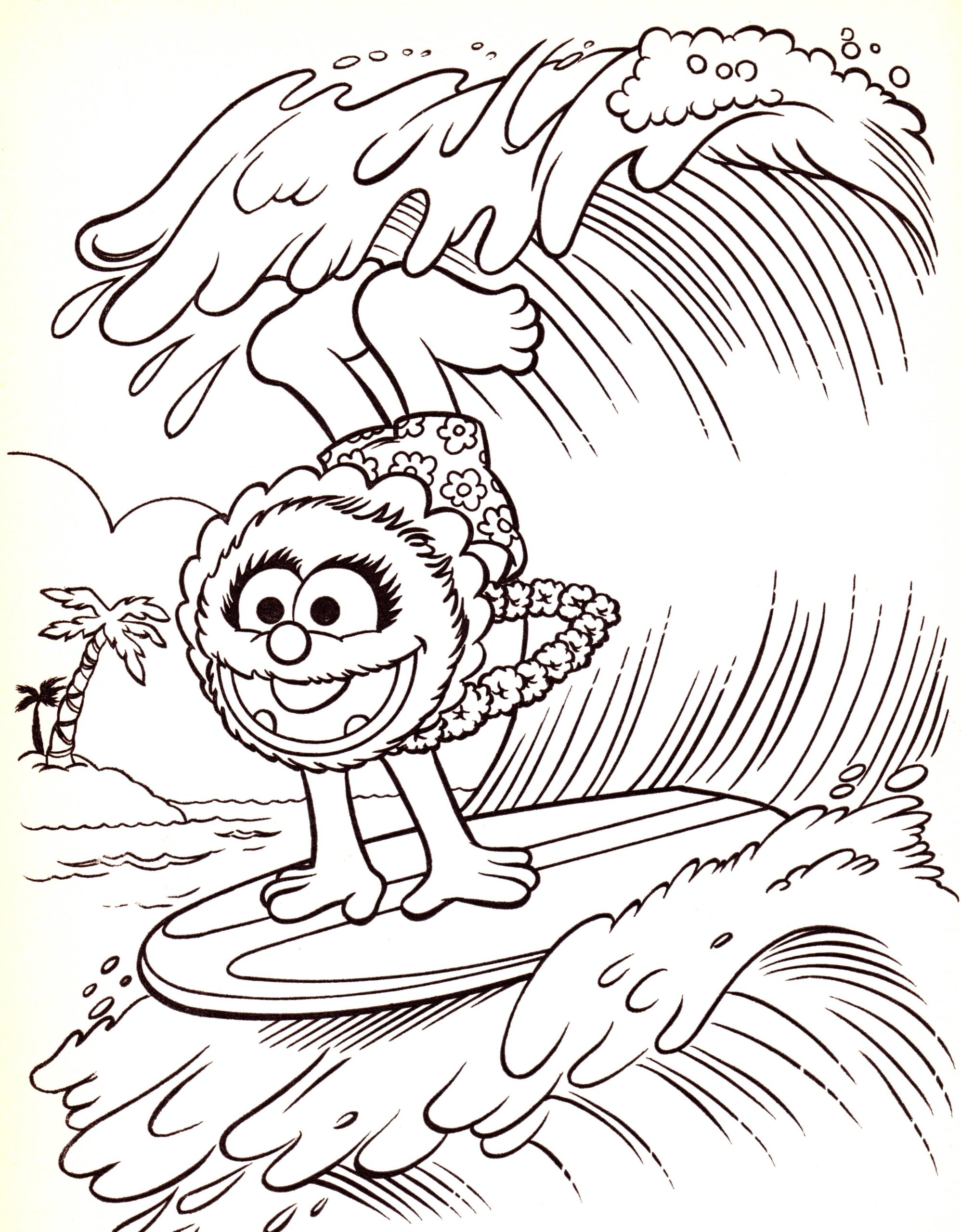 hawaiian printable coloring pages