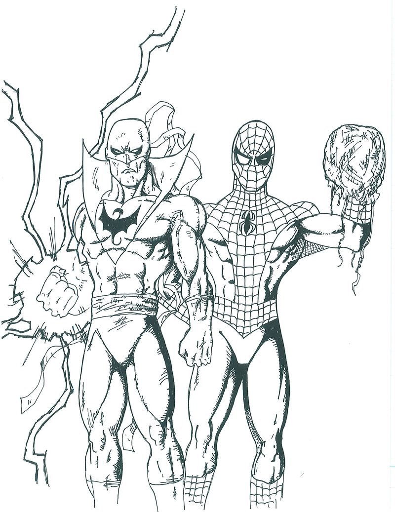 ultimate spiderman coloring pages