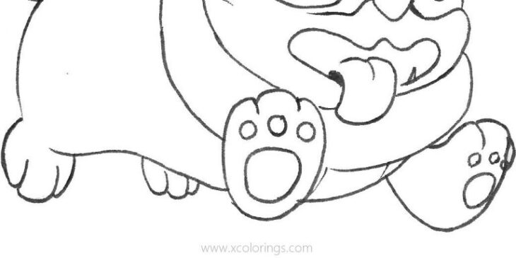 Yamper Coloring Page Yamper Coloring Coloring Pages