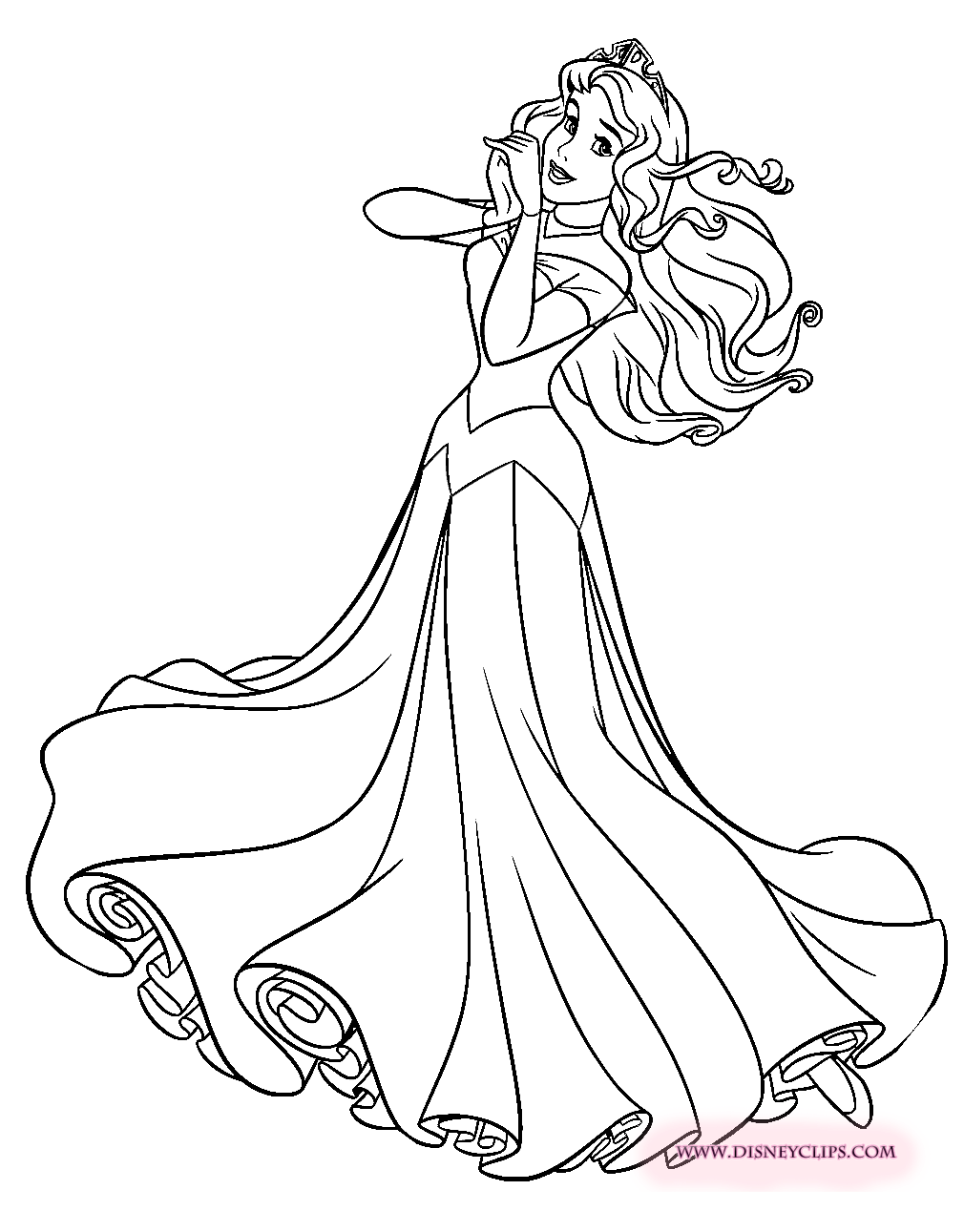 aurora coloring pages