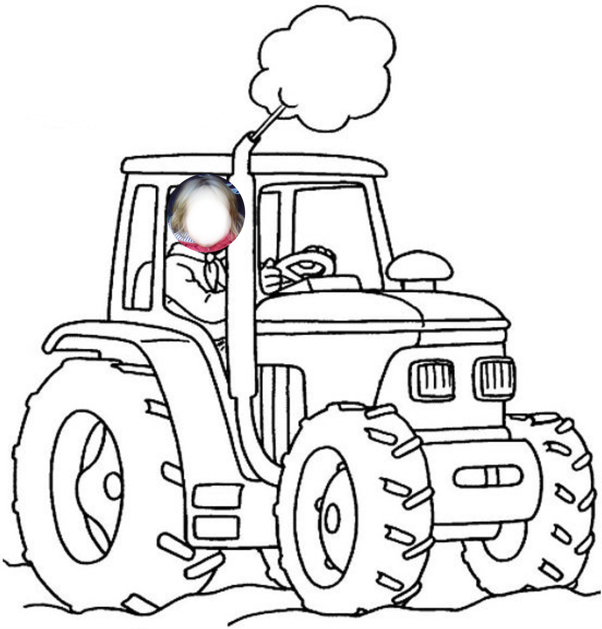 dessin a colorier gratuit a imprimer tracteur